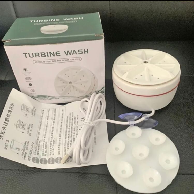 MINI PORTABLE  TURBINE WASHING MACHINE | USB POWERED FOR TRAVEL