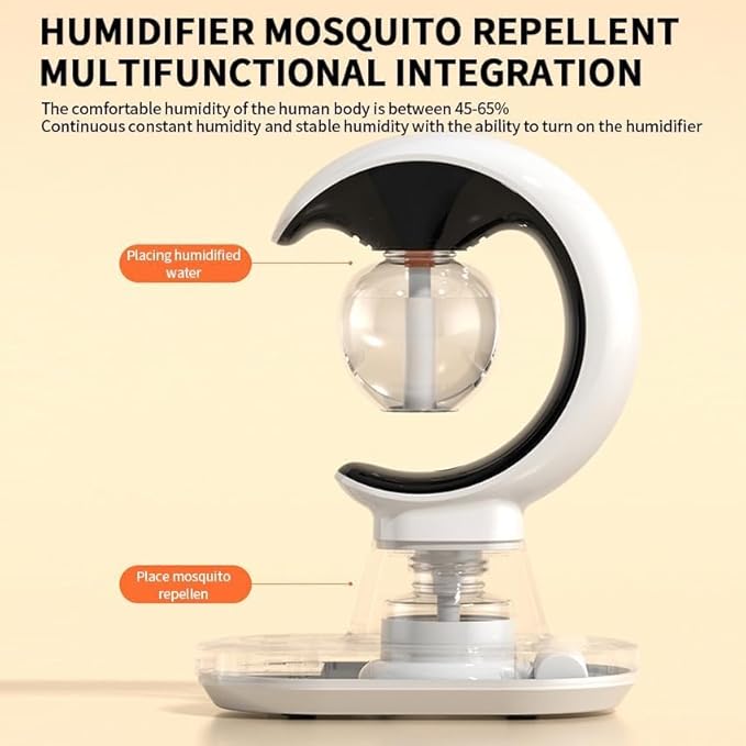 Multifunctional Smart Electric 3 In 1 Mosquito Repellent Air Humidifier LED Lamp