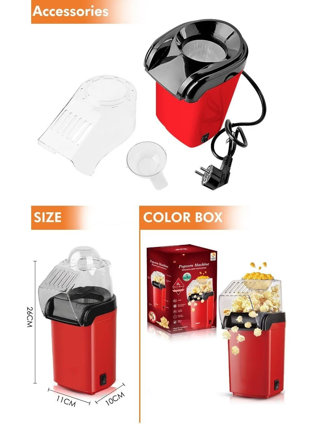 Portable Electric Popcorn Machine