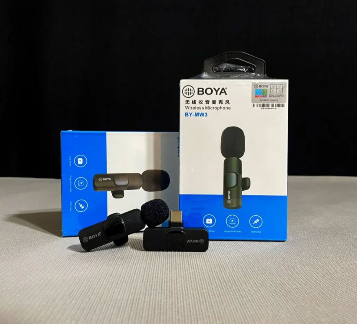 BOYA BY-MW3 Wireless Dual Mic For Android / Type C / IPhone