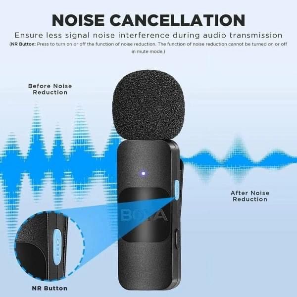 BOYA BY-MW3 Wireless Dual Mic For Android / Type C / IPhone