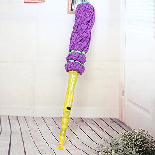 New Lock Design Collapsible Twister MicroFiber Mop ( Random Color )