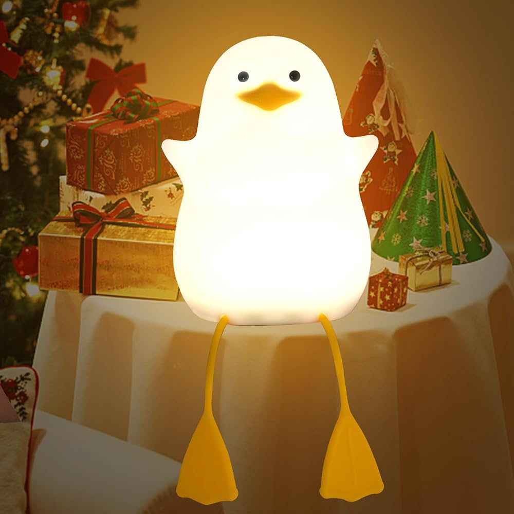 Cute Soft and Squishy Duck Lamp | Touch Rechargeable Night Lamp